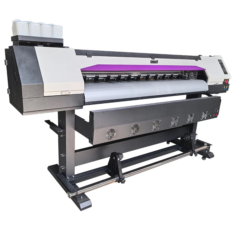 XP600 I3200 Vinyl Sticker Printer 1.6M 1.8M Eco Solvent Printer Price Wide Format Advertising Flex Printing Machine-3