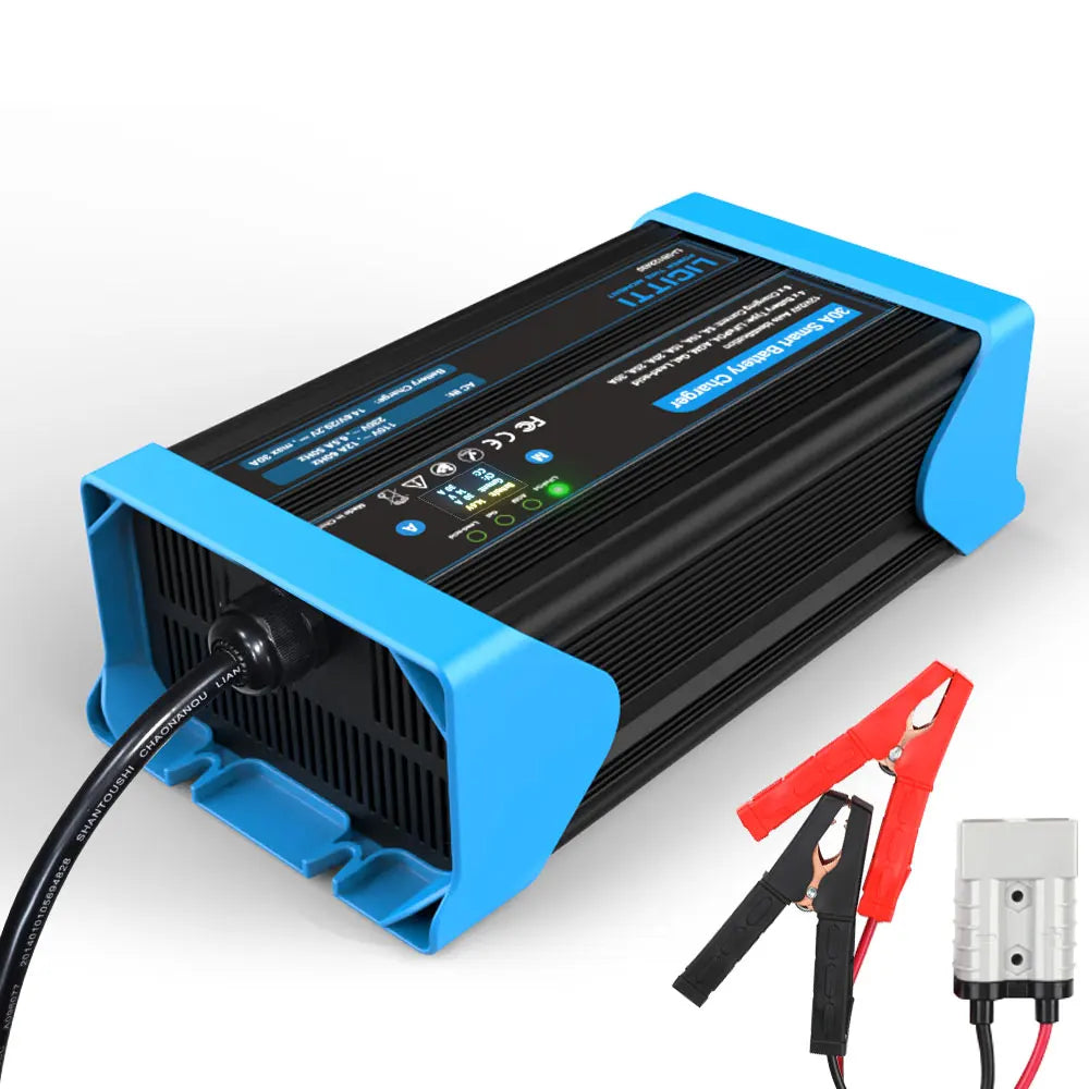 Solar Panels Super Fast Chargeur Batterie 24V 30A 12V Lithium Lifepo4 Battery Charger 20 Amp Power Supply for Camping Equipment-0