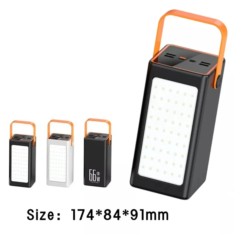 Solar Large Capacity Powerbank 300000mah 50000mah 90000mah 120000mah Outdoor Emergency Strong Light Camping Power Bank-4