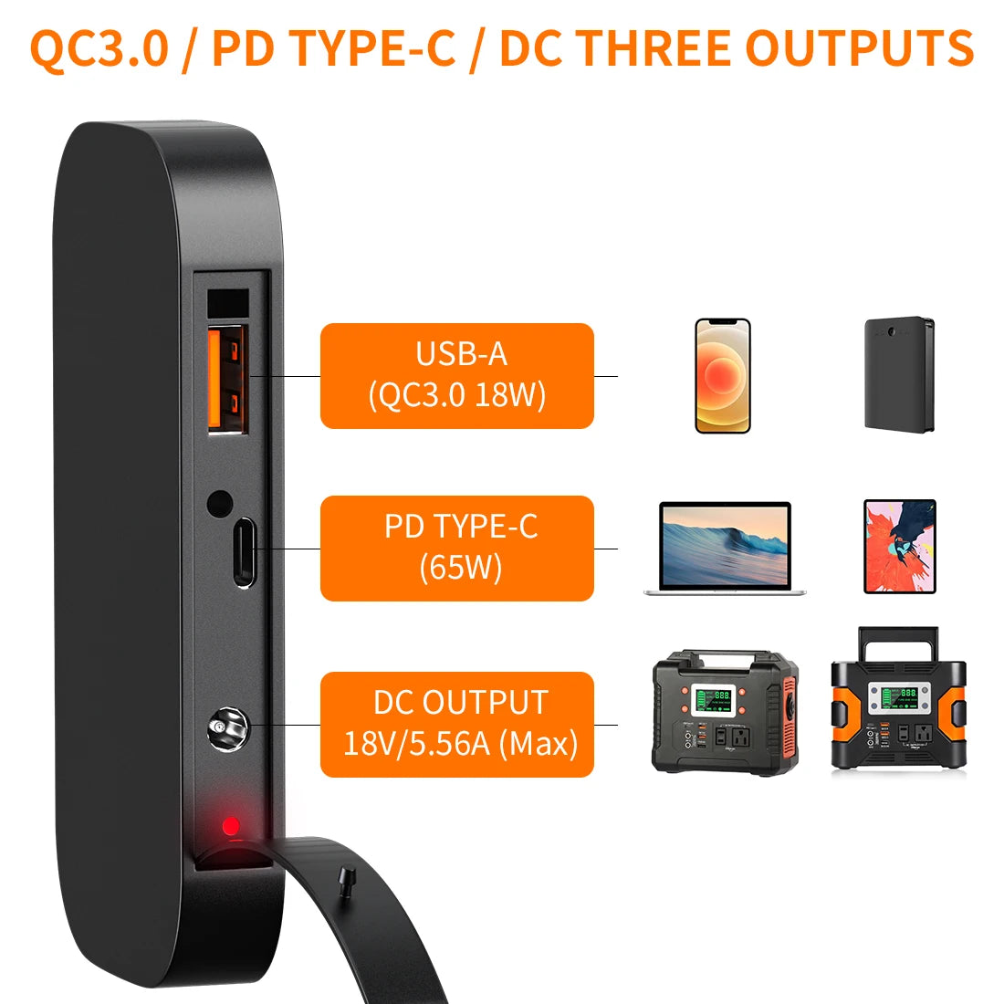 Monocrystalline 60W Solar Charger Charging Outdoor Camping 50w Folding Foldable Portable Solar Panels for Mobile Cell Phone-3