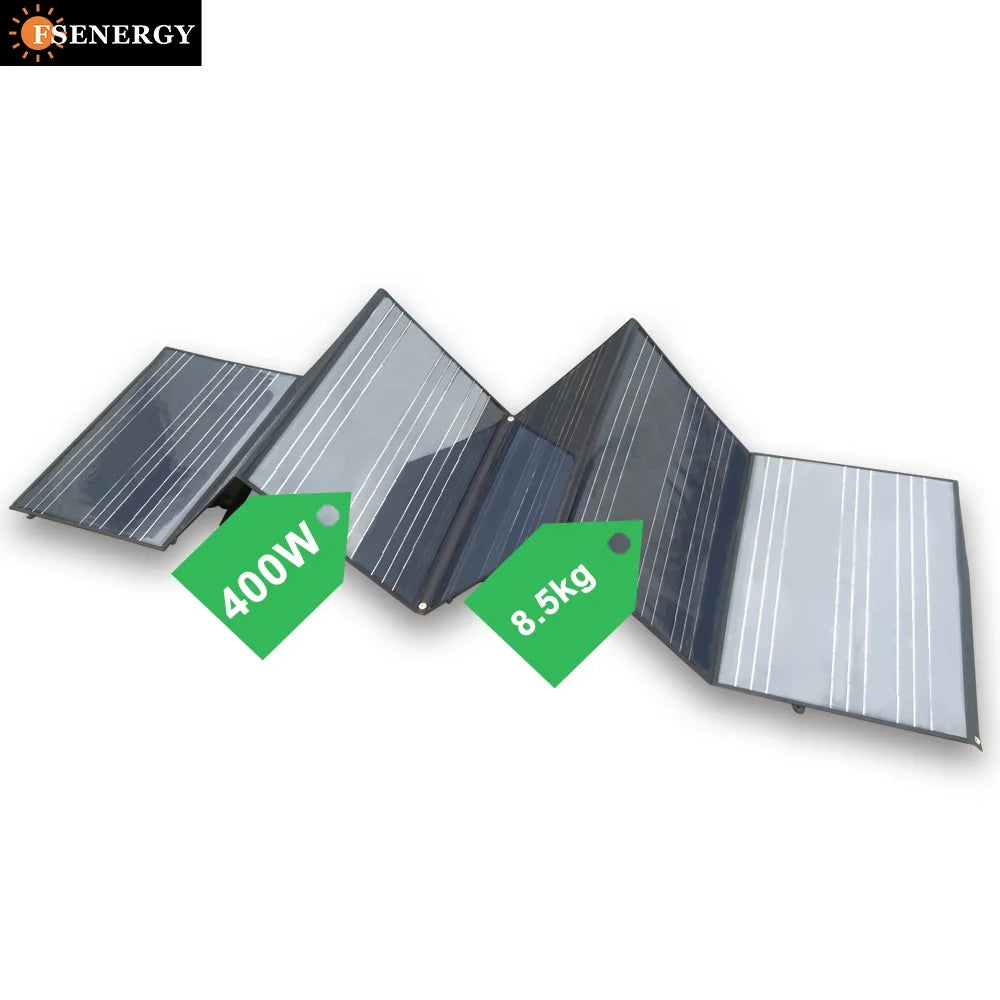 400W Foldable Roof Monocrystalline Solar Panel FSENERGY for RV and Electric Car 21% Efficiency DC/USB Connector-1