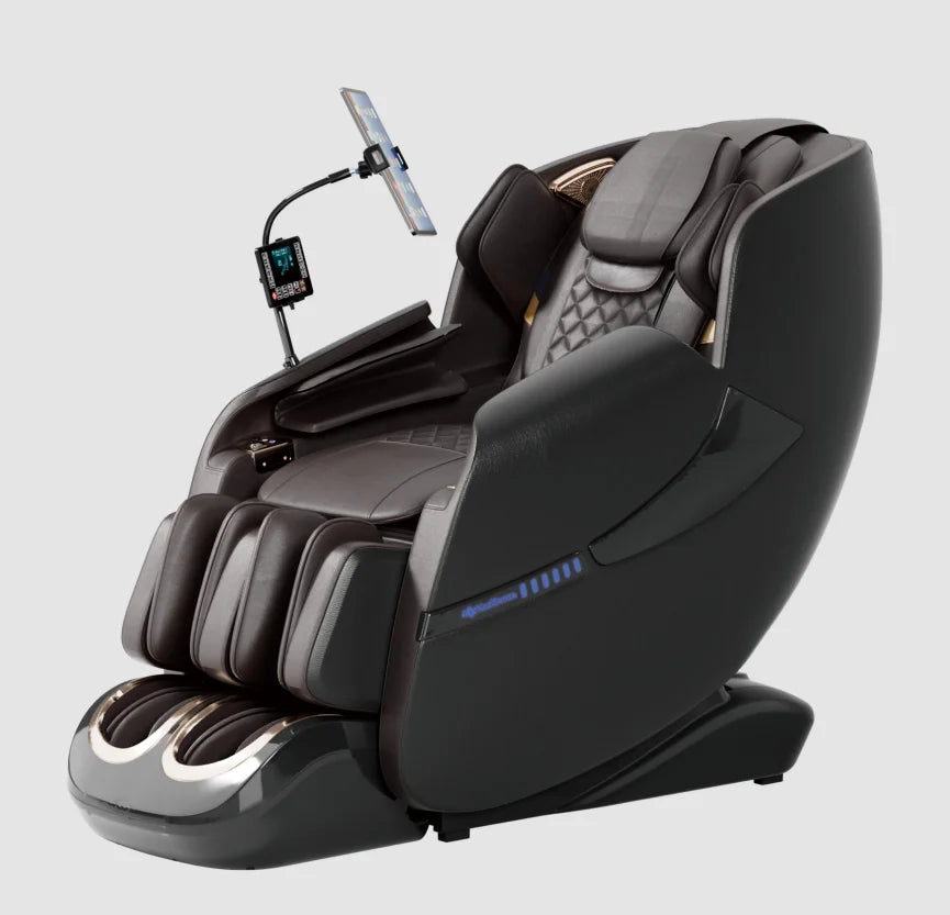 Kisen Wholesale High Quality Luxury Full Body SL Track Zero Gravity Electric Massage Chair for Sale-5