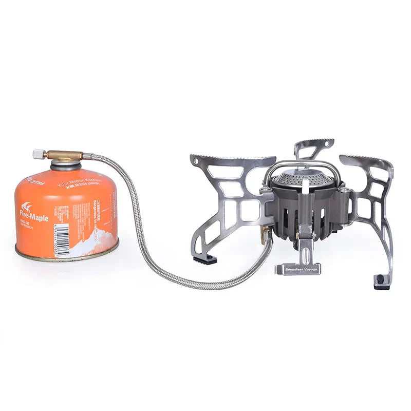 3500W Foldable Camp Gas Stove Silver-2