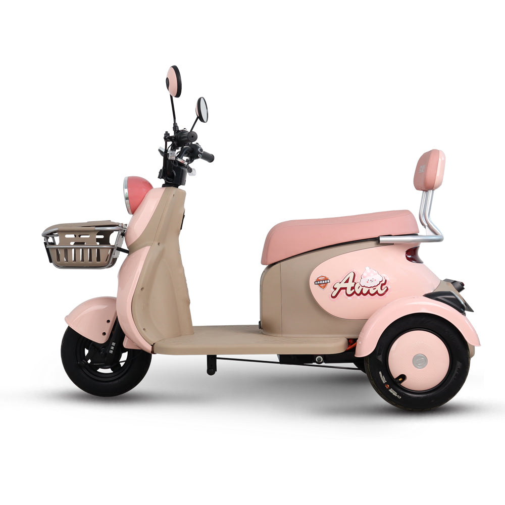 Adult 3-wheel electric scooter side view