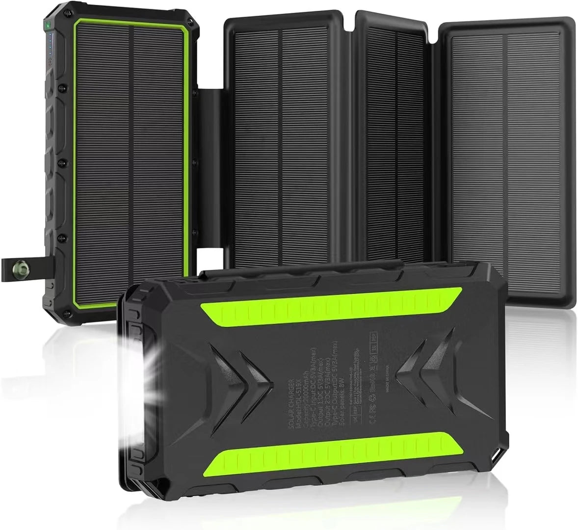 High Efficiency Waterproof Foldable Solar Powered Portable Solar Panel Charger Power Bank for Cell Phone Mobile Phones-0