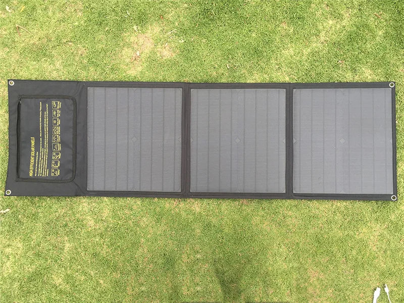 Portable Foldable Solar Panel 21W 28W 60W 100W Sun Power Charger Waterproof Solar PV Photovoltaic Cleaner System-1