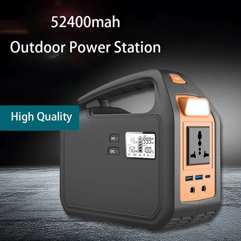 155Wh Off-grid Portable Battery System Home Outdoor Backup Supply Camping Solar Power Station 220V Solar Power Generator-1