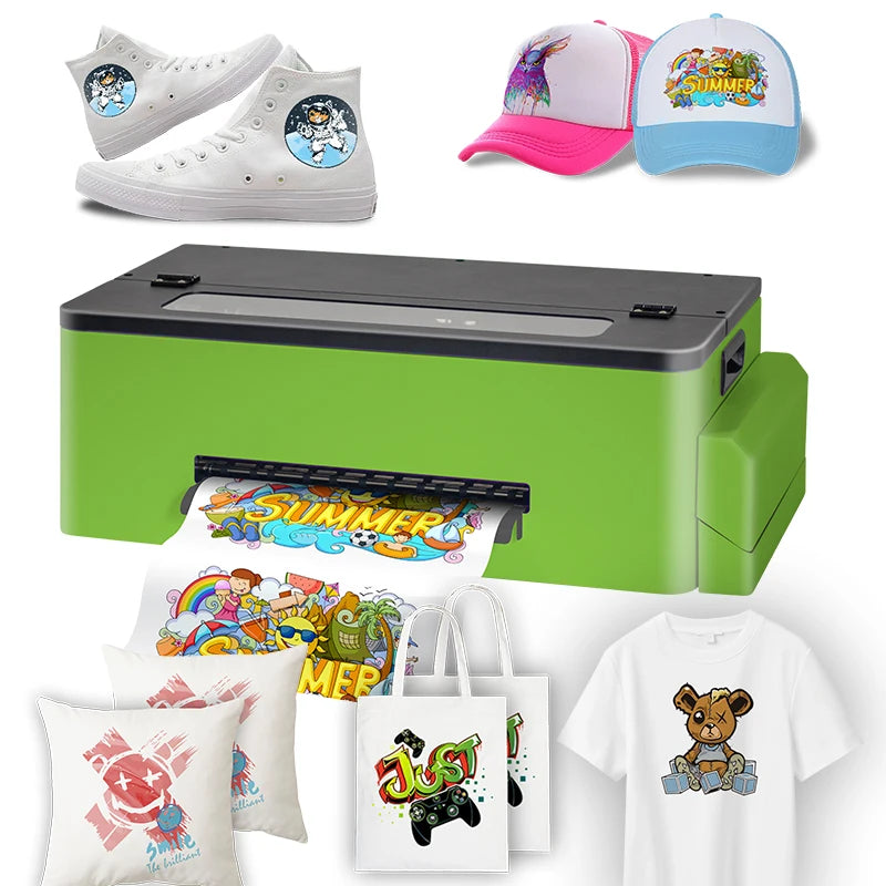 Roll to Roll Dtf Printer 30cm Width with Auto Powder Shaking and Drying Machine for A4 A3 Dtf Printing White Tonner Inkjet Print-2