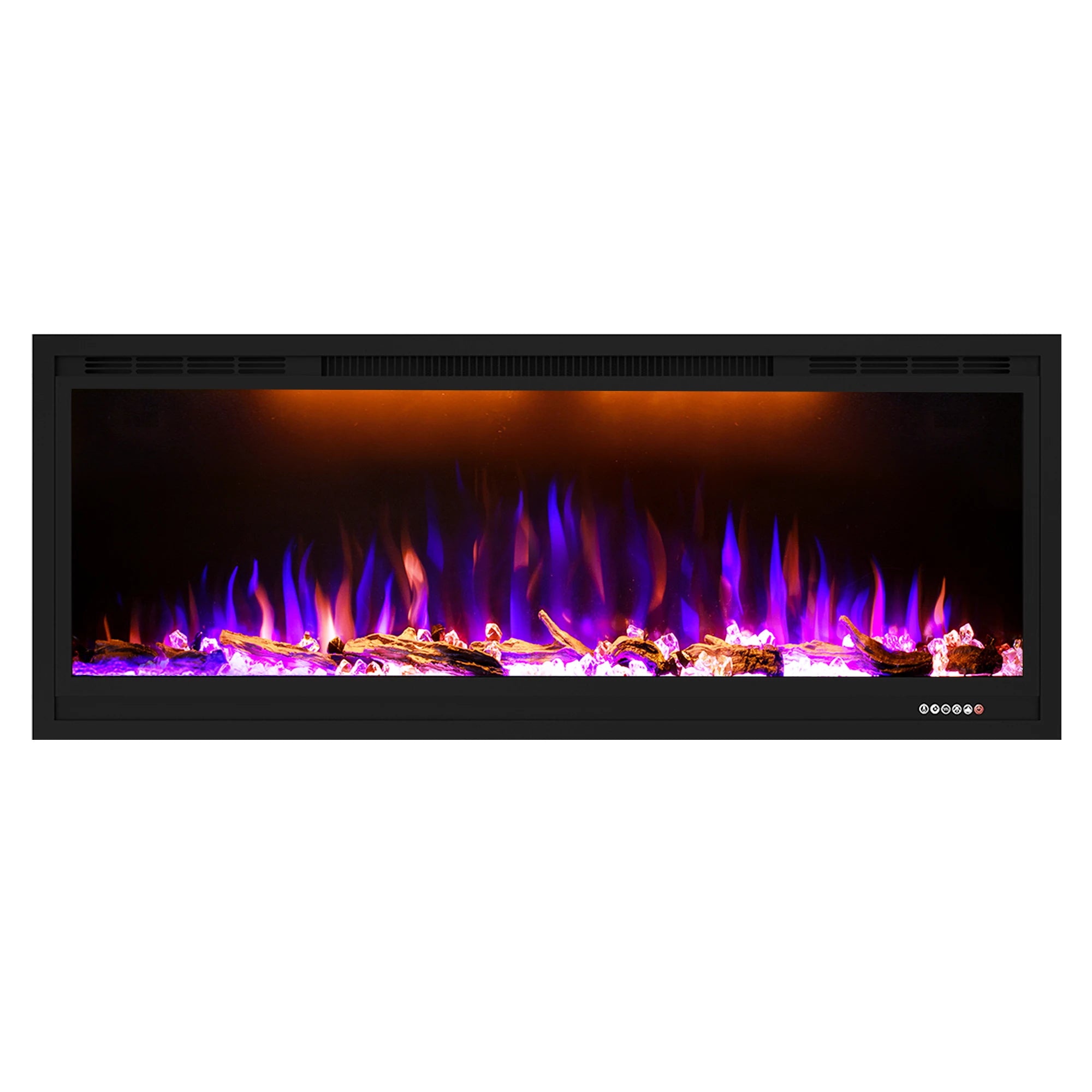 Luxstar 50 Inches Modern Electric Fireplace High Quality Black Indoor for Household or Hotel Use-0