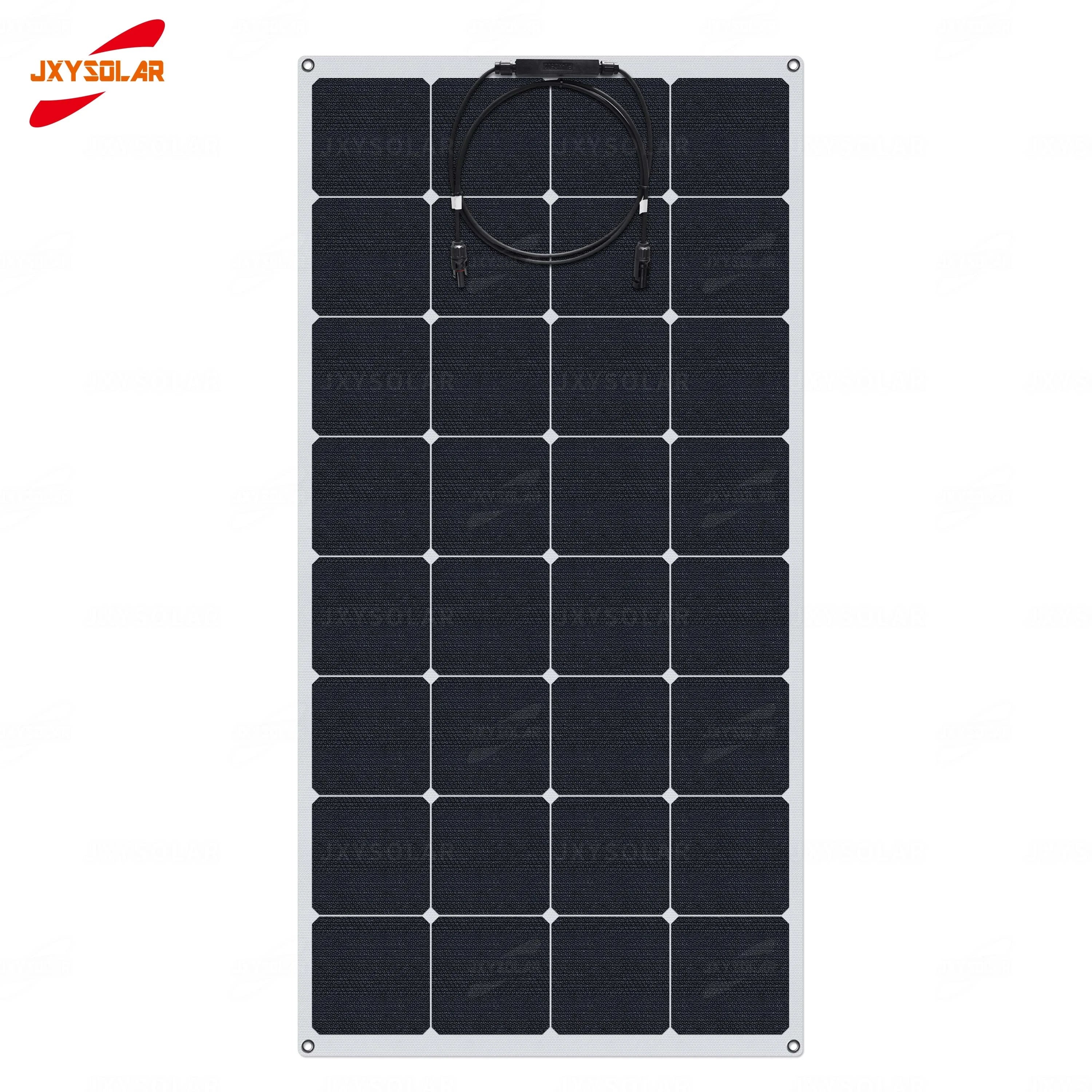 110W 18.5V ETFE Sunpower Cells Semi Flexible Solar Panels Charging for Batteries Marine Yachts Campervans Boats RVs-1
