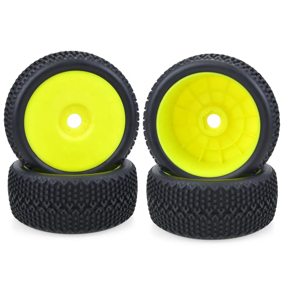 4PCS 1/8 RC Off-Road Tyre 120MM 112MM Buggy Car Tires Wheels 17Mm Hub Hex Wheel Rim for 1/8 RC Car Redcat Team HSP-0