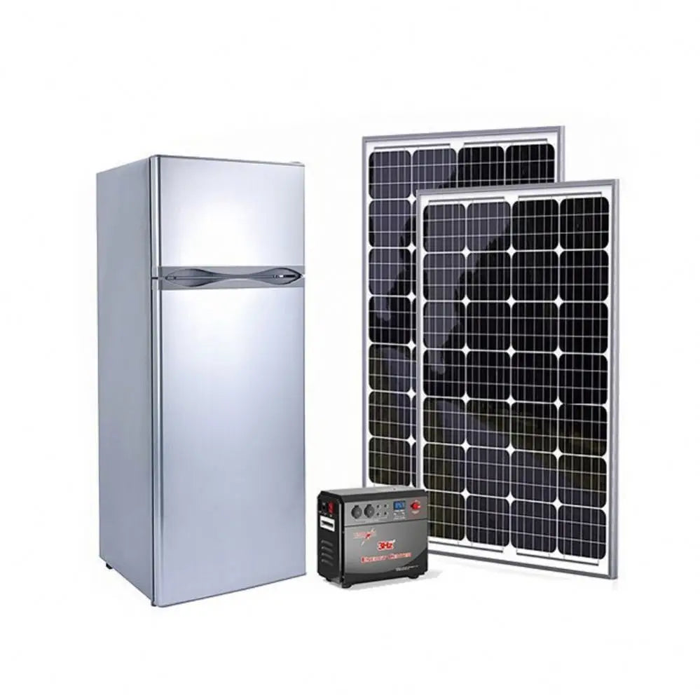 Single Double Door 12V 24V Solar Panel Energy Powered Freezer Refrigerator Freezer Refrigerator Solar-0