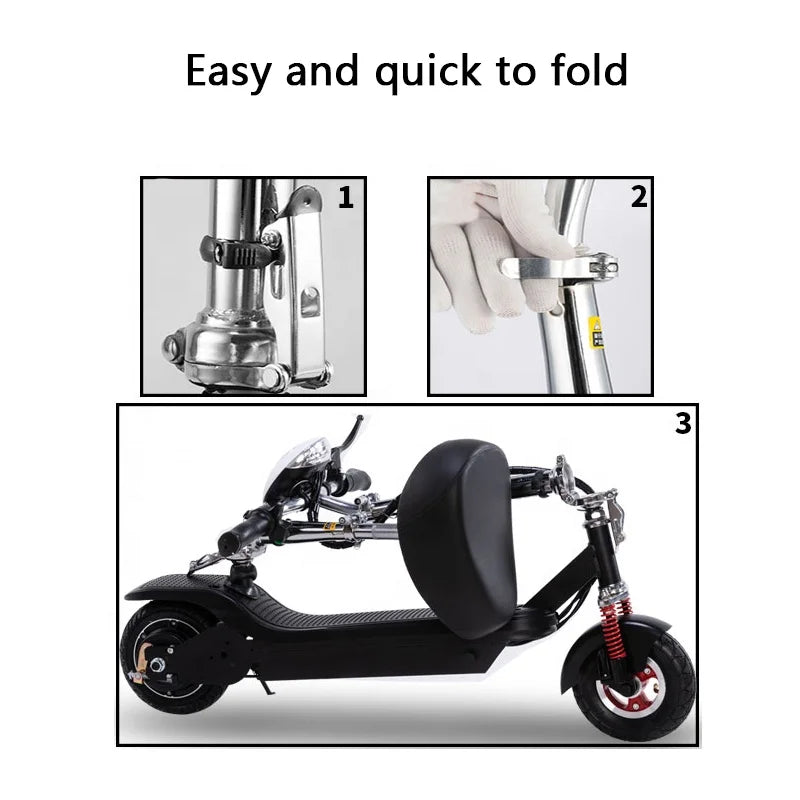 Electric Two-wheel Scooter for Adults & Kids Foldable 36V 250-300W with 20-25km Range-5