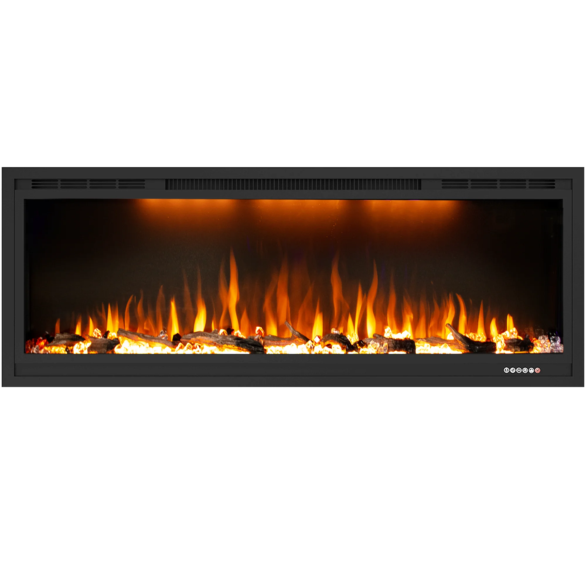 Luxstar 50 Inches Modern Electric Fireplace High Quality Black Indoor for Household or Hotel Use-4
