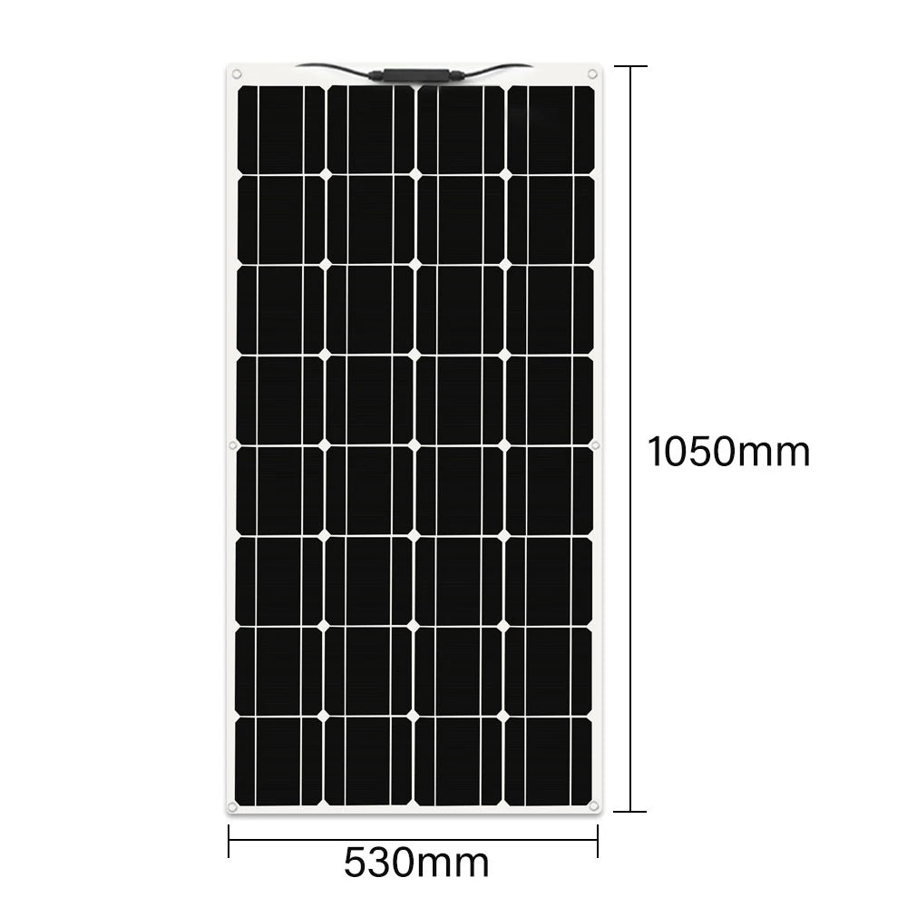 Factory Direct Supply 100W Mono Flexible Solar Panel for Camping for Outdoor Adventures-0