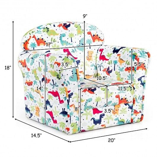 Household Toddler Furnishings Children Armrest Cute Lovely Single Sofa-5