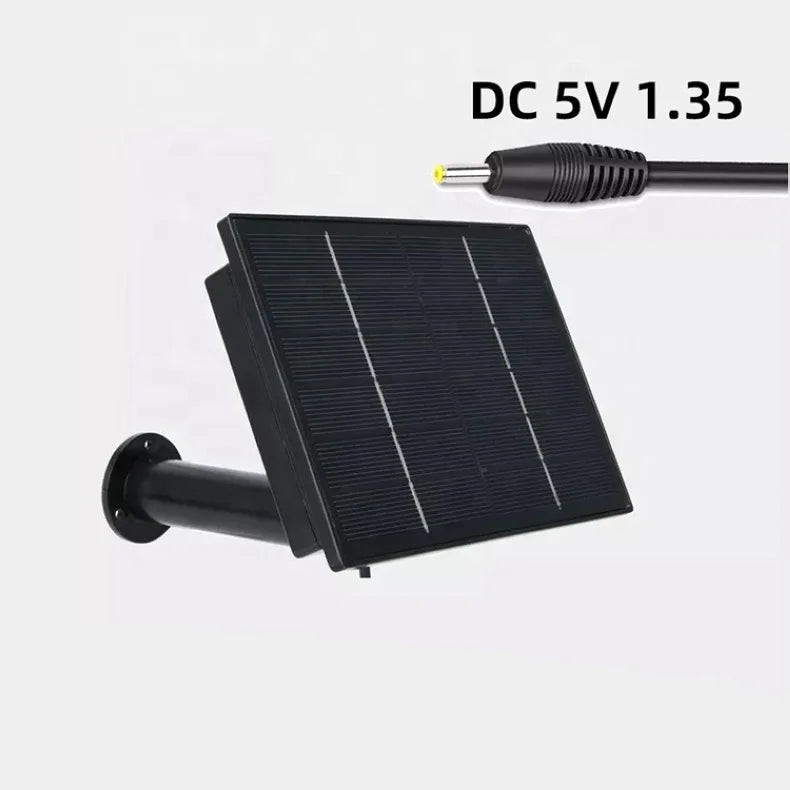 OEM ODM Outdoor Security Camera Solar Panel with Built-in Battery 12V/9V/5V Plastic IP65 Waterproof-4