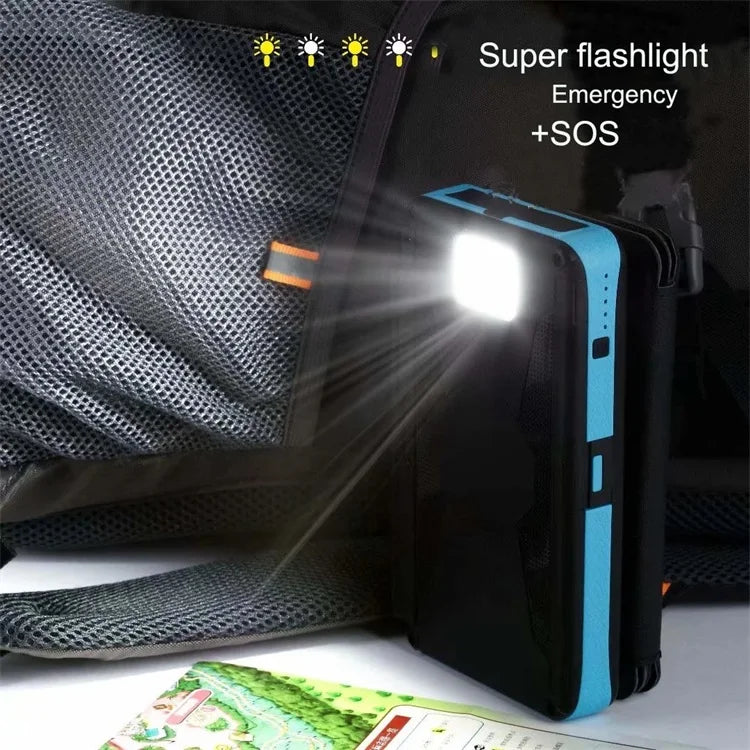 Detachable Solar Panel Wireless Charger 20000mah Portable Power Bank Folding Camping Solar Panels-5