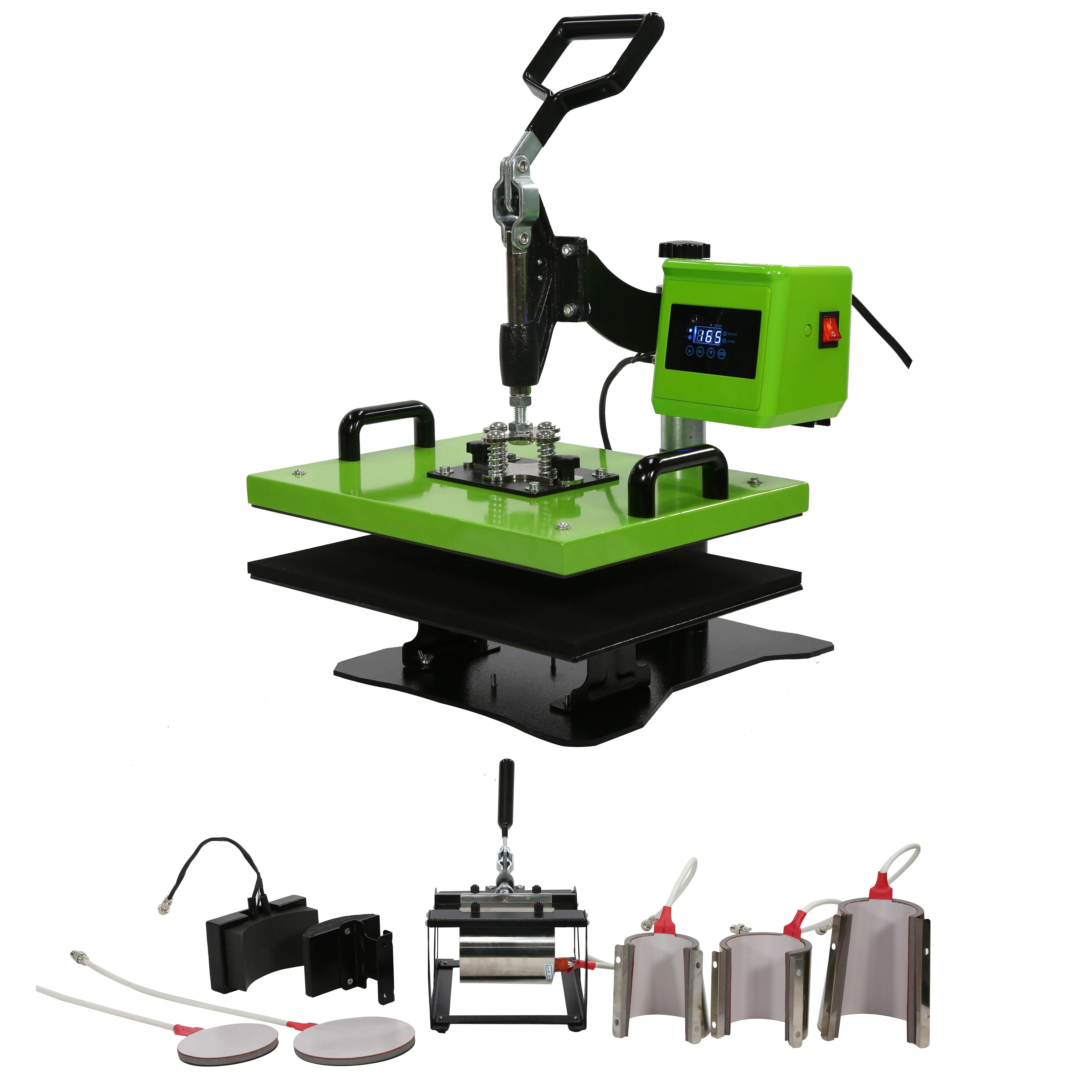 Sublimation Machine,combo Heat Press Machine Heat Press T Shirt C Ap Mug, Plates Heating Plate Flatbed Printer / Cloth 8 in 1-1
