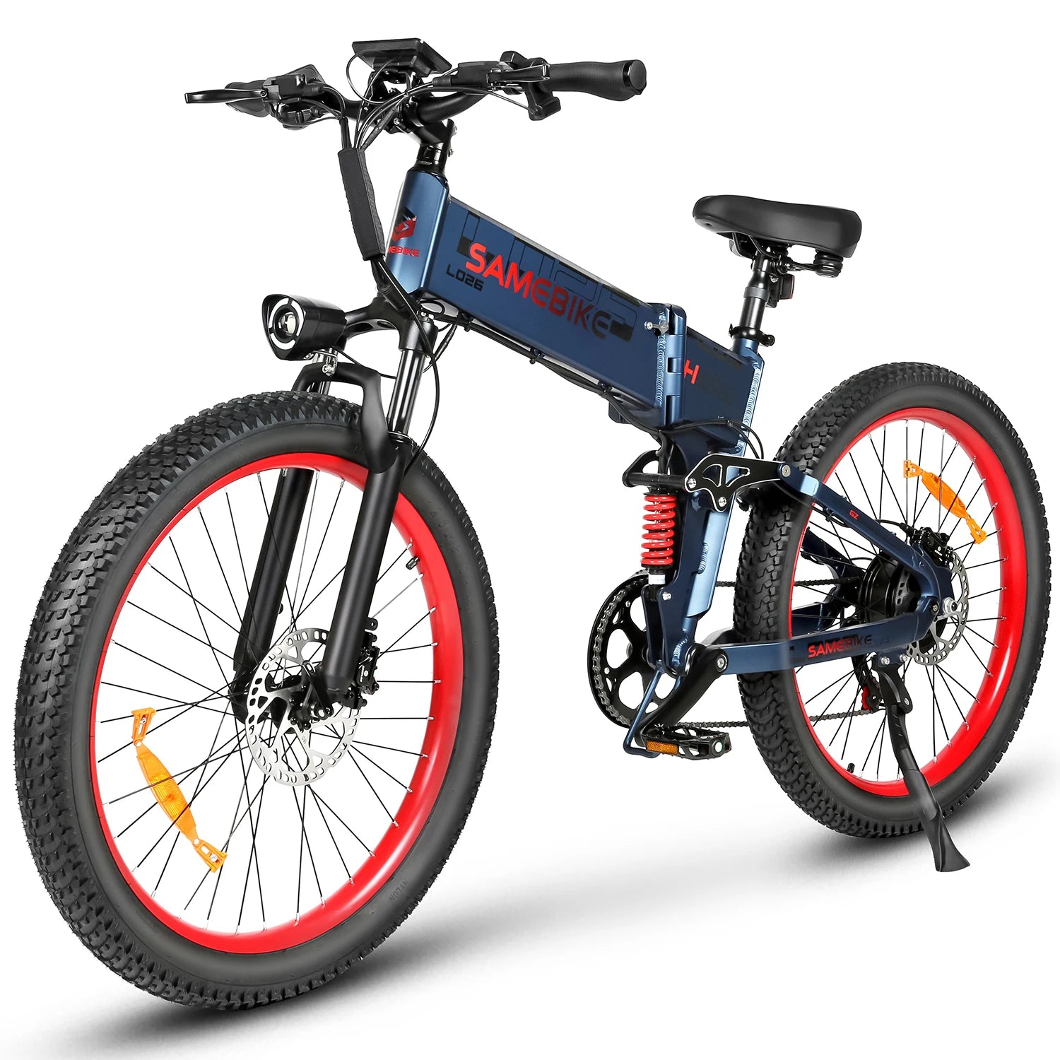 EU Warehouse Local Stock Free-shipping 26*3.0 Inch Fat Big Tire 48v 15Ah Pedal Assisted Folding Mountain Electric Fat Tire Bike-1