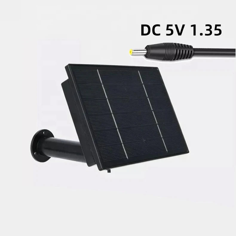 OEM ODM Outdoor Security Camera Solar Panel with Built-in Battery 12V/9V/5V Plastic IP65 Waterproof-8
