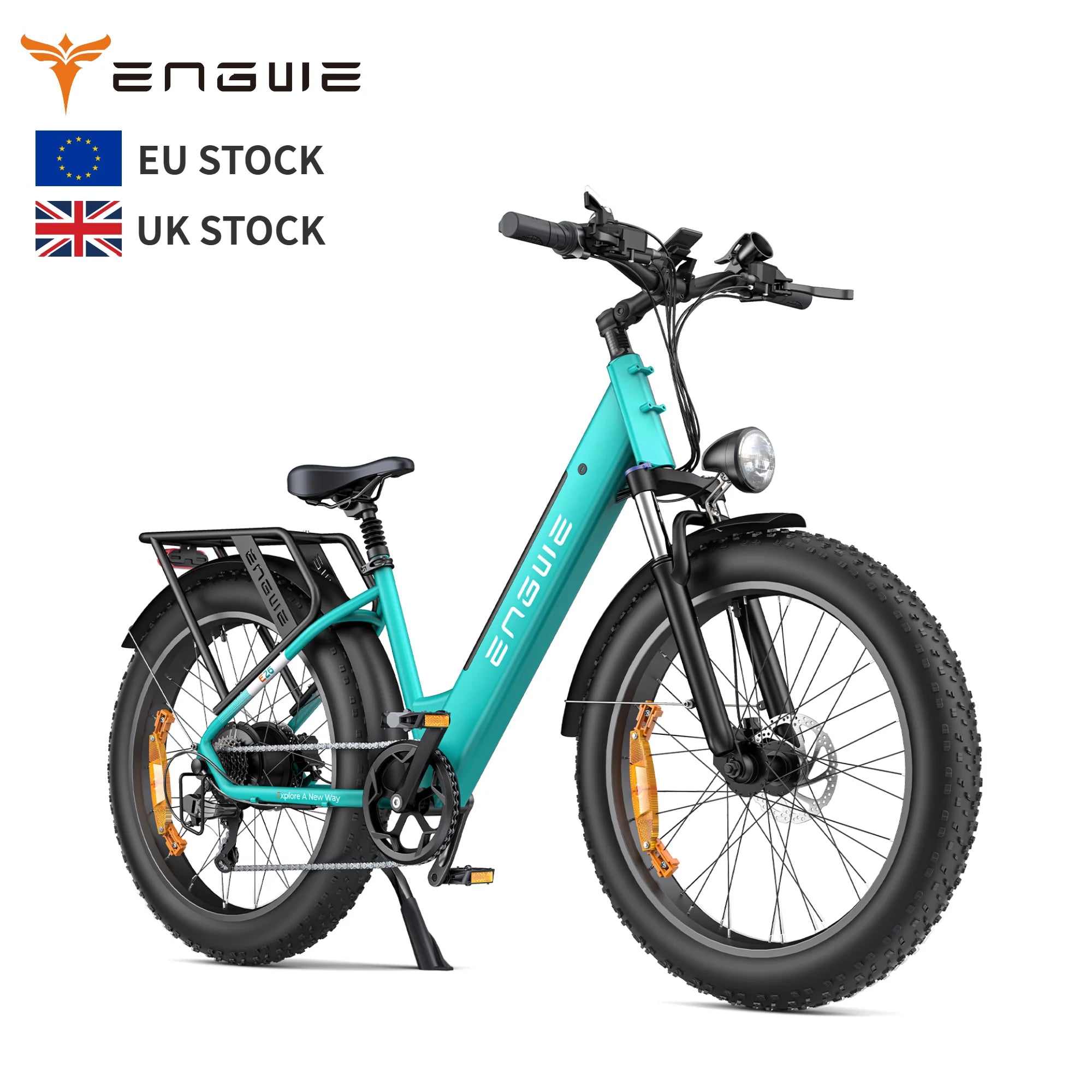 Drop Shipping ENGWE E26-ST-EU Oil Brake Fat Snow Tires 250w 140KM Famale Version New Electric Mountain Bike 26*4.0 Inch 48v16ah-0