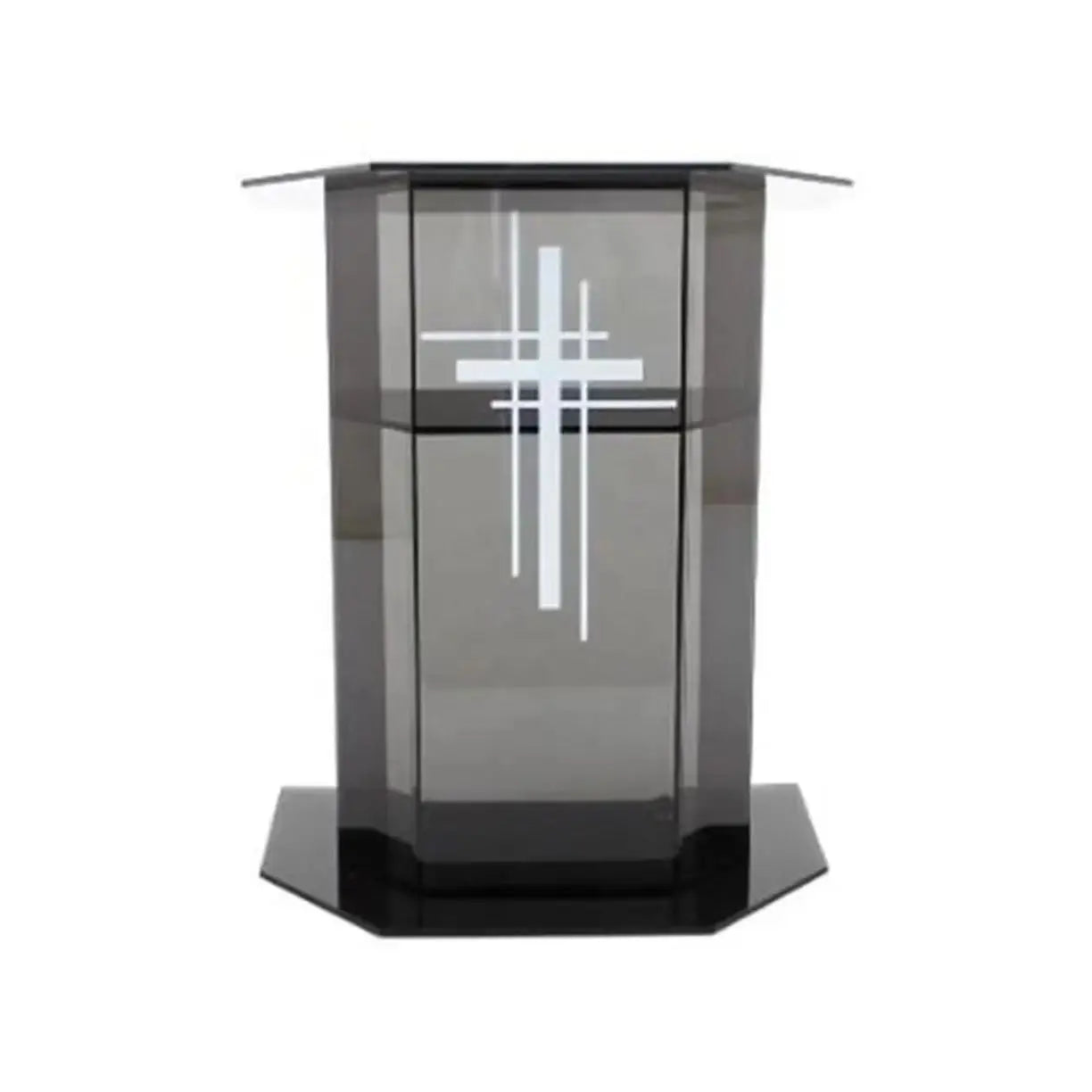Modern Style Blue Acrylic Podium Desk for Commercial Use-Versatile Furniture for Schools MC Weddings Hotels Supermarkets-1