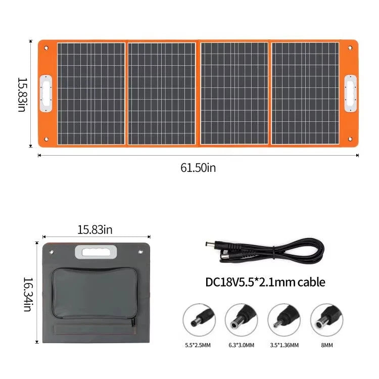 Flashfish Free Shipping Global Multi Warehouse Delivery High Efficiency Lightweight Outdoor Camping 100w Portable Solar Panel-5
