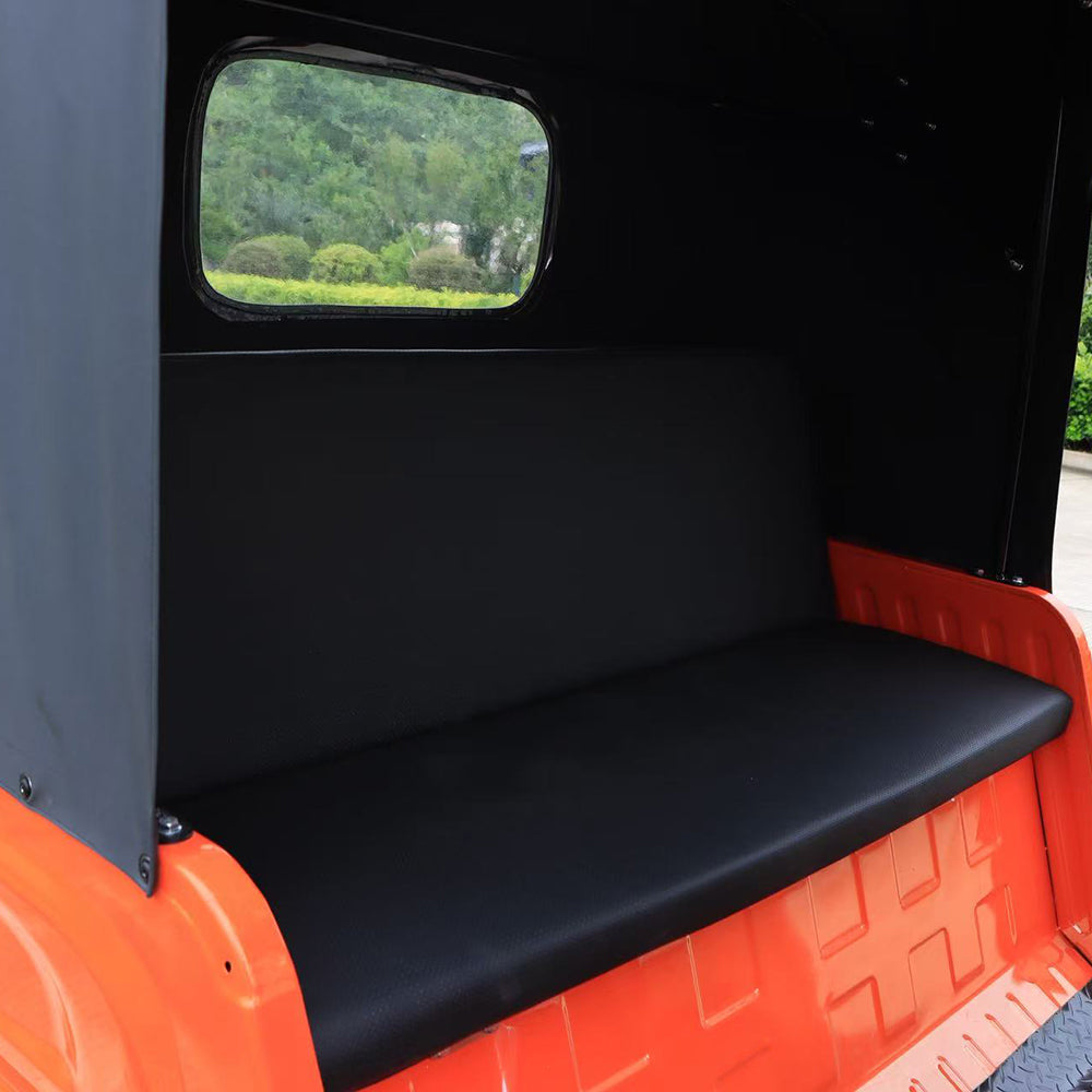 Enclosed tricycle with ergonomic seating