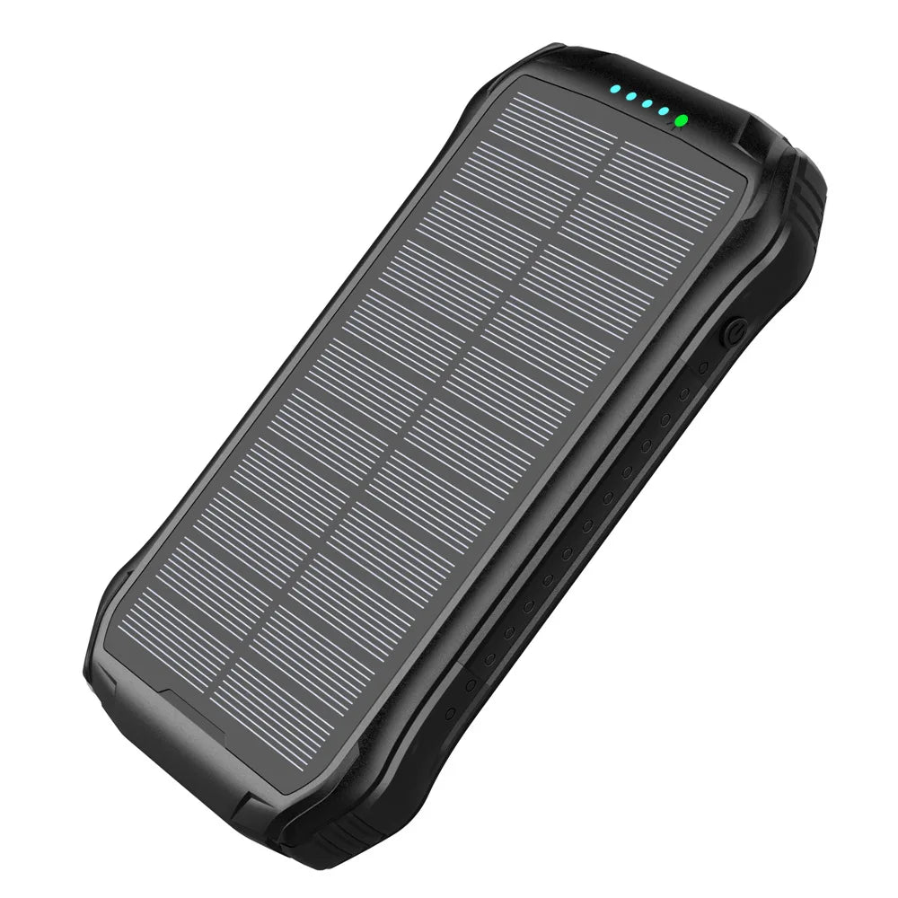 16000mAh Solar Power Bank Shockproof PD18W Portable Battery IP65 Waterproof Wireless Battery-0