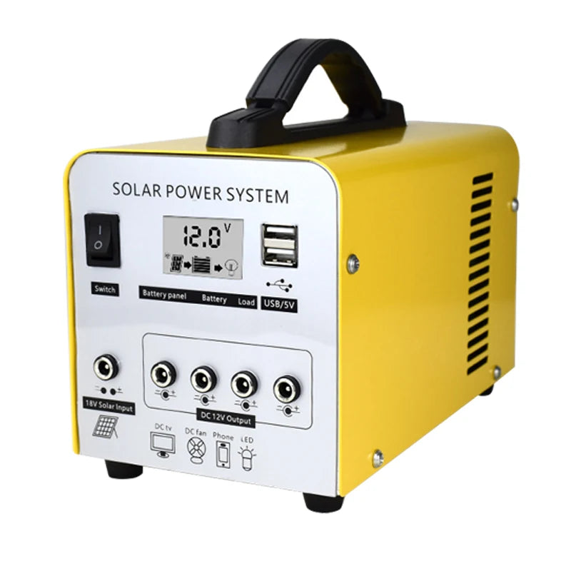 Outdoor Solar Rechargeable Generator Portable Power Station BT Music Radio Player Camping Travel Fishing Power Station Portable-5