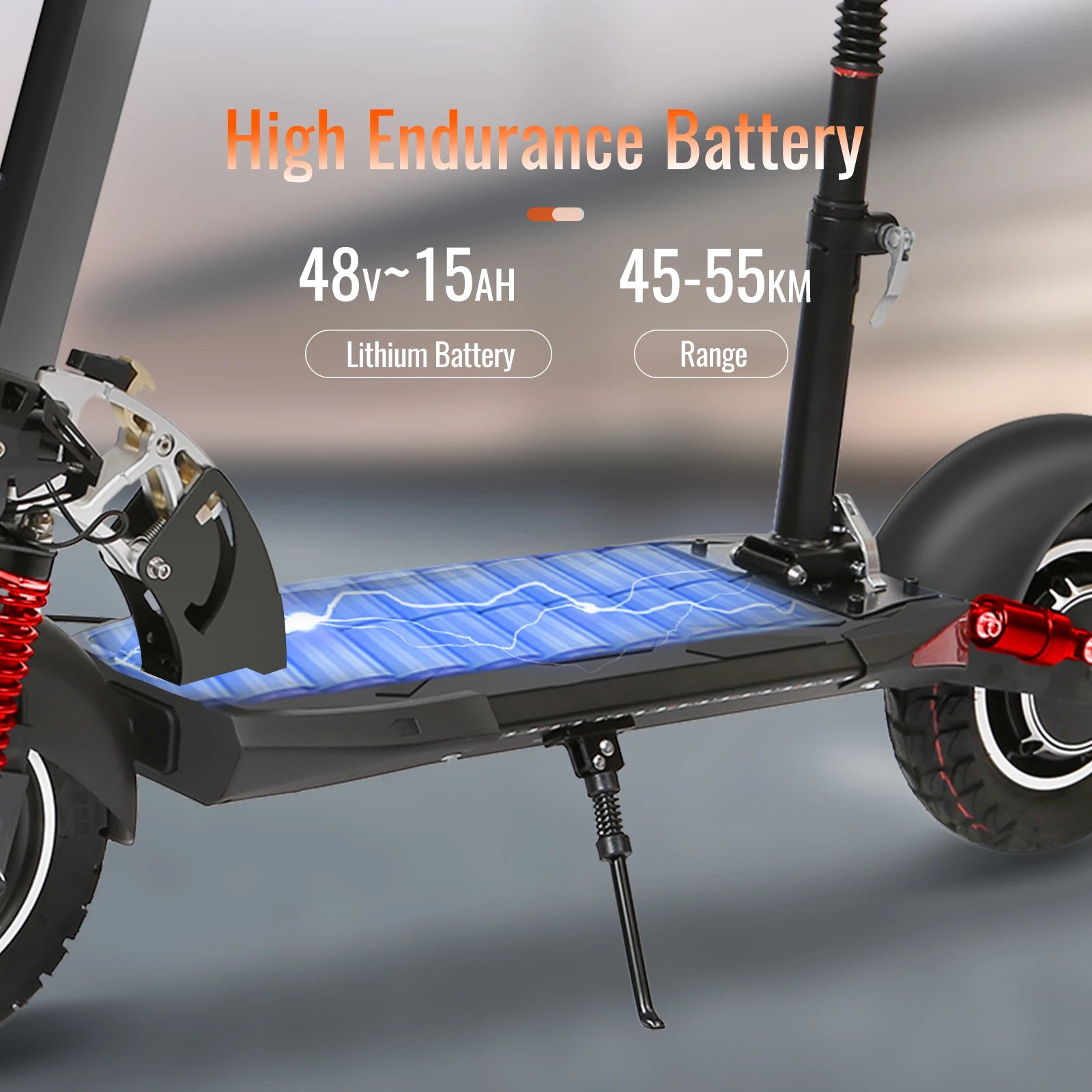 10Inch Off-Road Tire Portable E-scooter SUNNIGOO 800W 48V15Ah Scooter for Adults Big Power-1