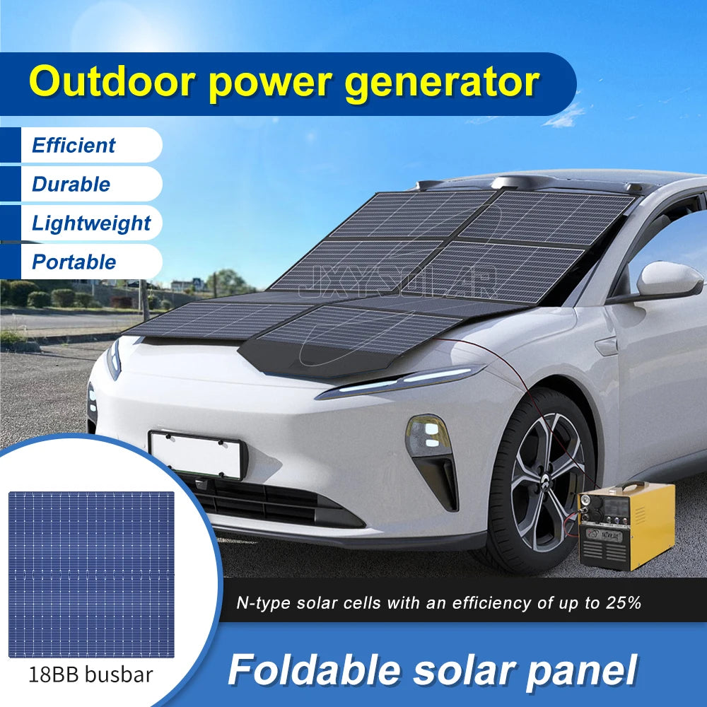 Free Worldwide Shipping 500 Watt 36 Volt Ultra-Portable Foldable Solar Panel Solar Blanket Portable Solar Panel Foldable OEM&ODM-3