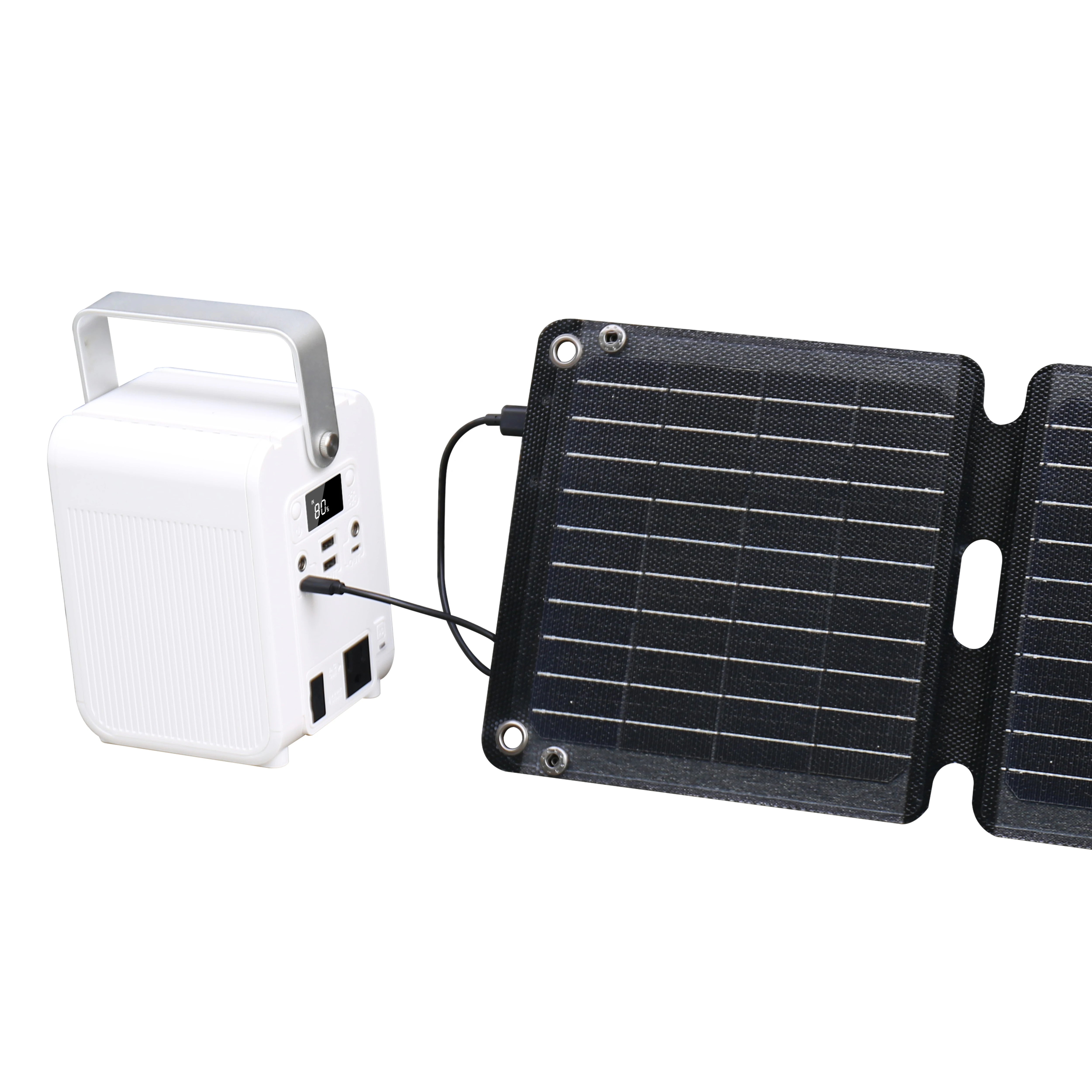 Portable 21W Solar Panel Energy System Rain Resistance ETFE Laminated Material Compatible with Camping Outdoor Product-2