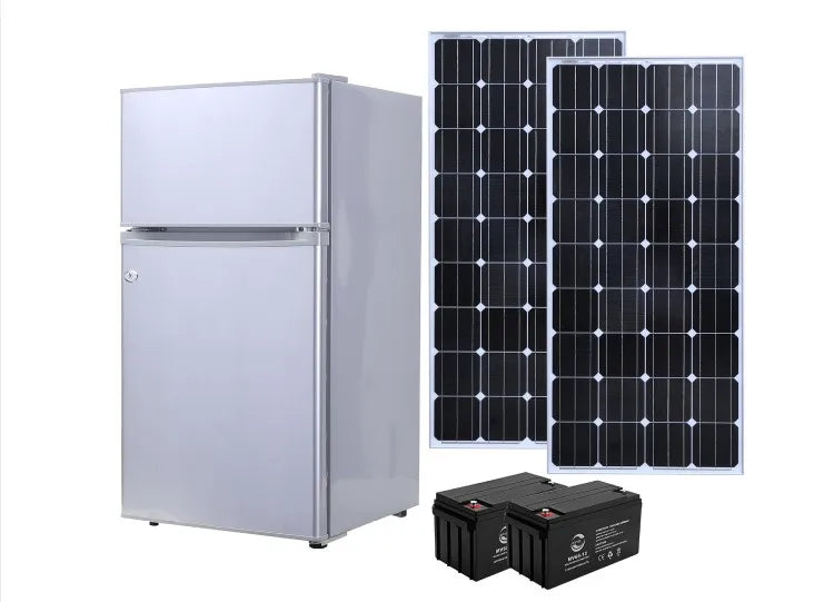 Home Use 12V 24V Solar Panel Energy Powered Freezer Refrigerator Fridge Solar Powered Freezer Container-5