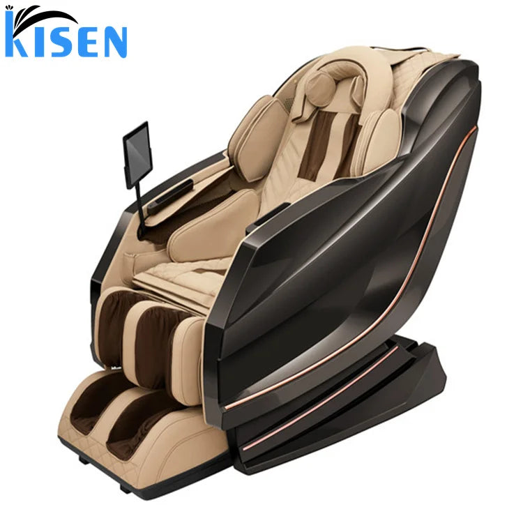 Kisen Latest Design Modern Style Voice Remote Control Top End High Quality Full Body Massage Chair-3