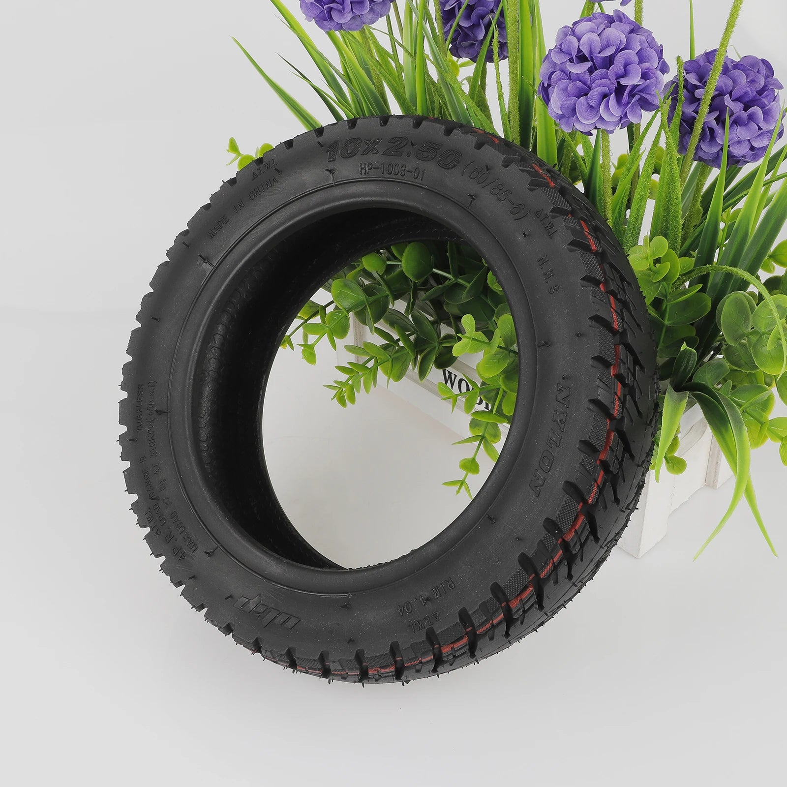 EU Warehouse Ulip 10*2.50(60/85-6) Off-road Tubeless Tire for 10 Inch Kugoo M4 Electric Scooters Vacuum Tire Scooter Parts-5