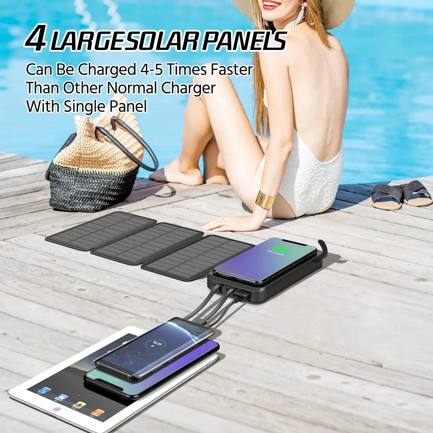 Foldable Solar Panel Portable Mobile Phone Solar Panel Solar Panel Charger for Laptop-3