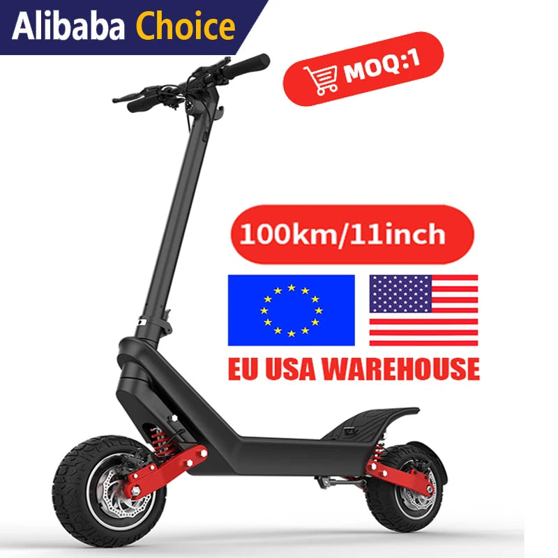 2025 New Off-Road BIG Two Wheel X10 Fast Electric Scooter With Suspension Dual Motors Power 11 Inch Battery-Removable Escooter-0