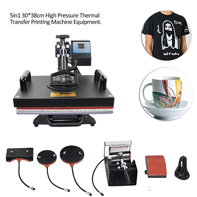29x38cm Combo Heat Press Machine 8 in 1 Multifunctional Heat Press Sublimation Tumblers for Tshirt for Card /cup/label /cloths-2