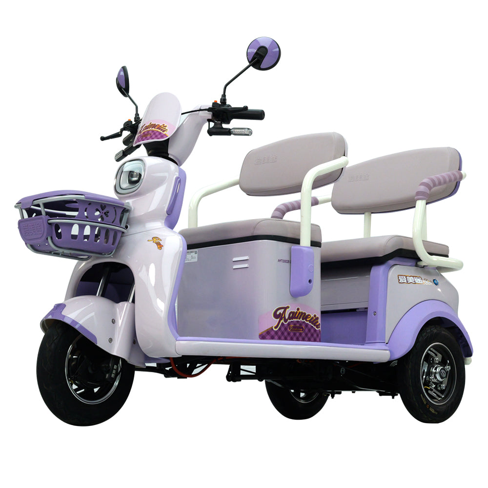 Georbella electric tricycle on urban road