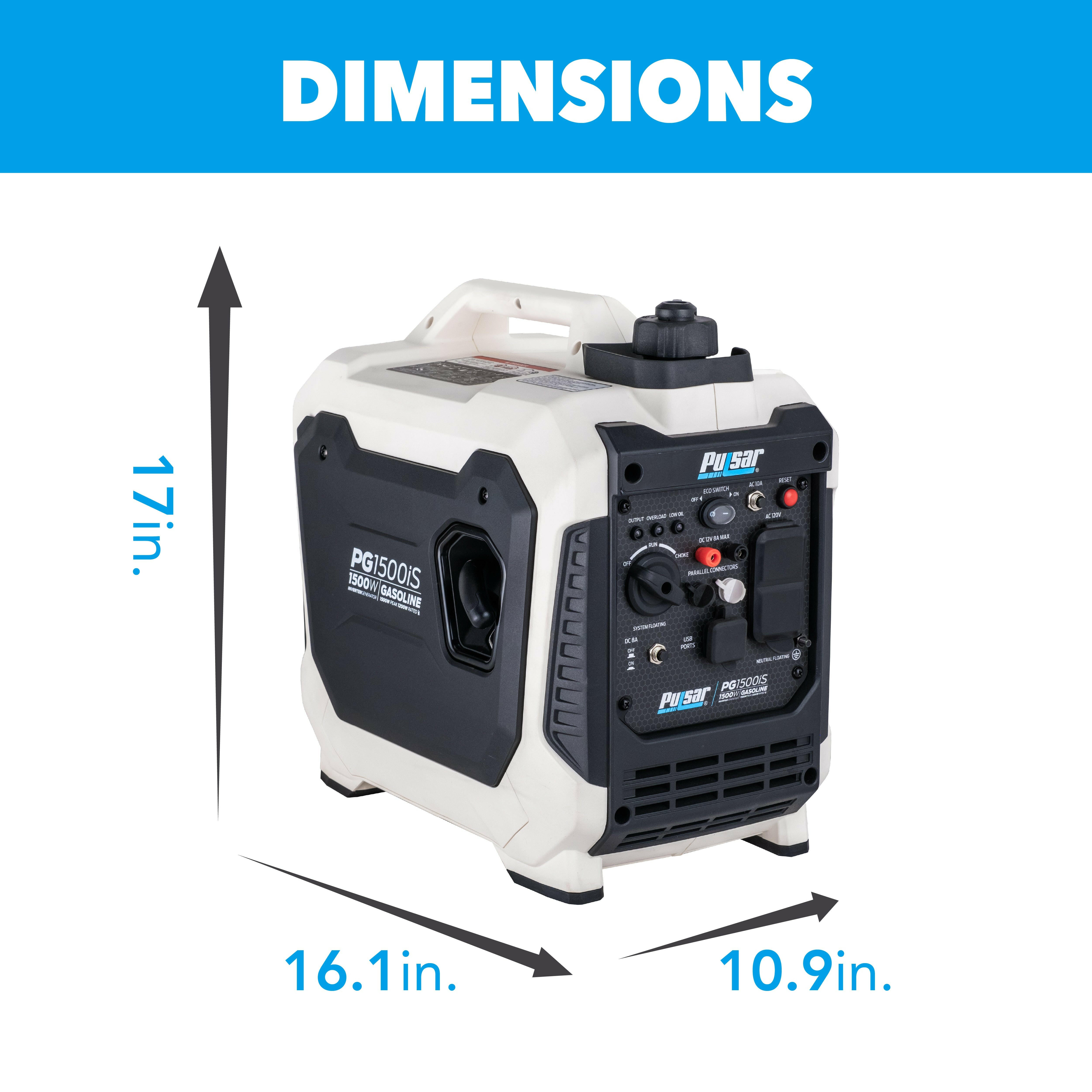 Pulsar PG1202s 1200W Peak 900W Rated Portable Gas-Powered Generator-1