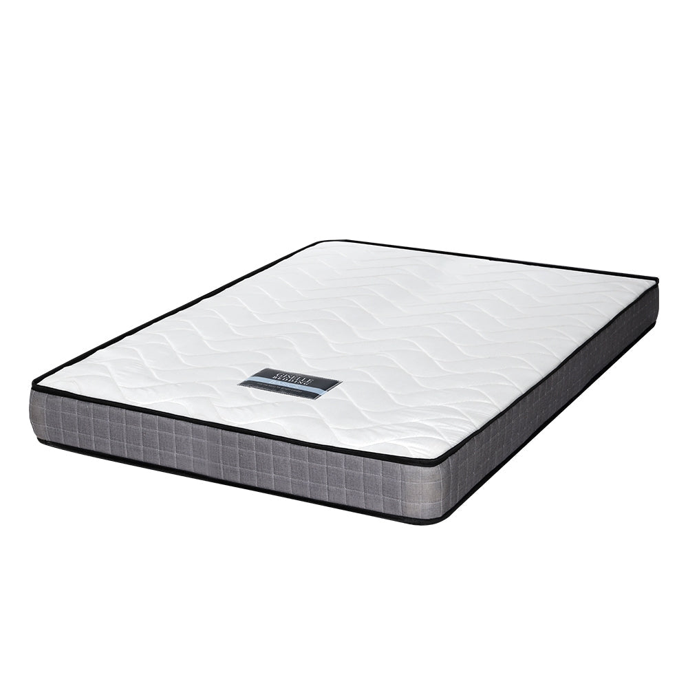 NNEDSZ Mattress Medium Firm Mattresses Tight Top Bed Bonnel Spring 13cm QUEEN-0