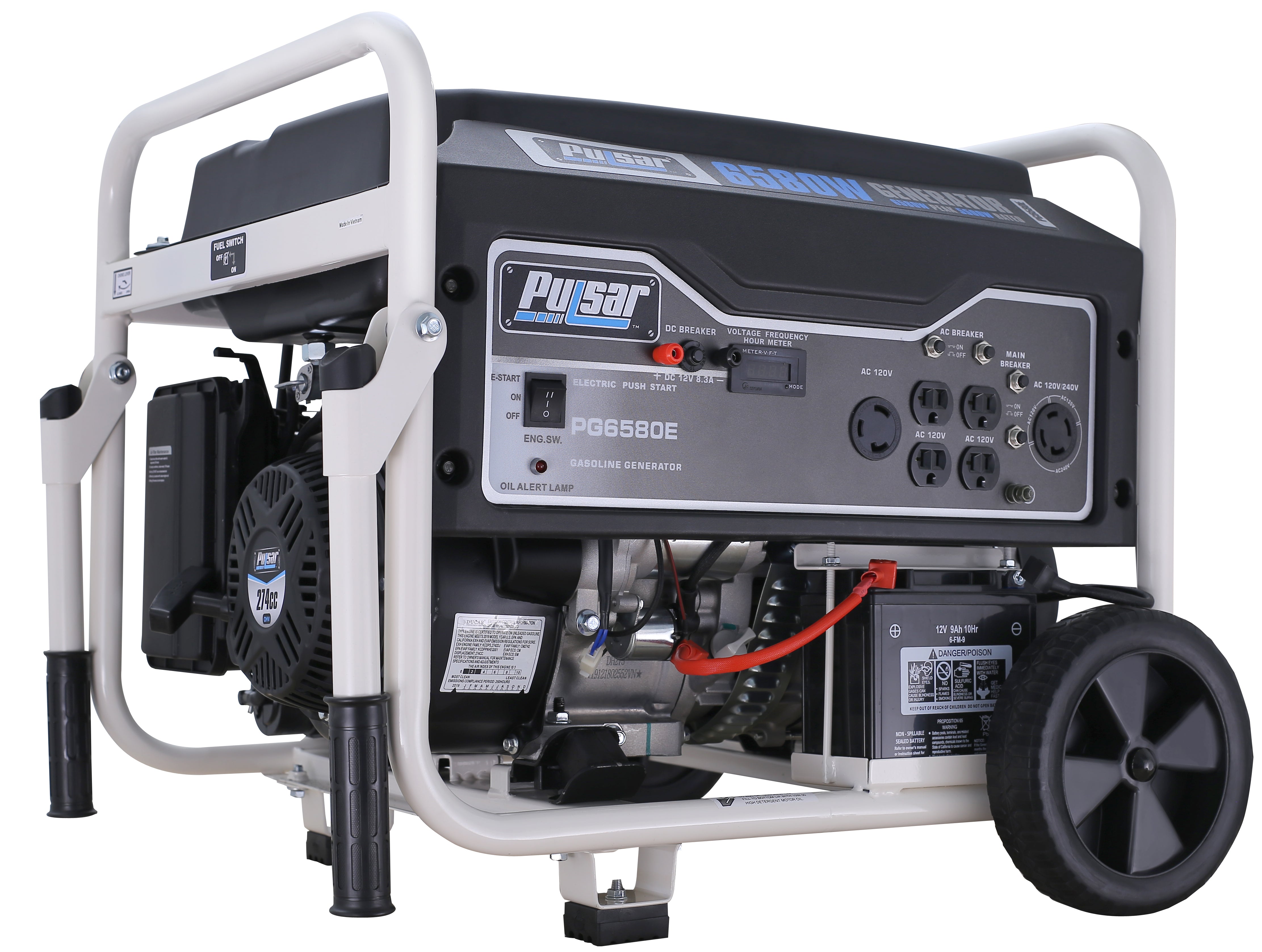 Pulsar 6580W Gas Powered Generator-0