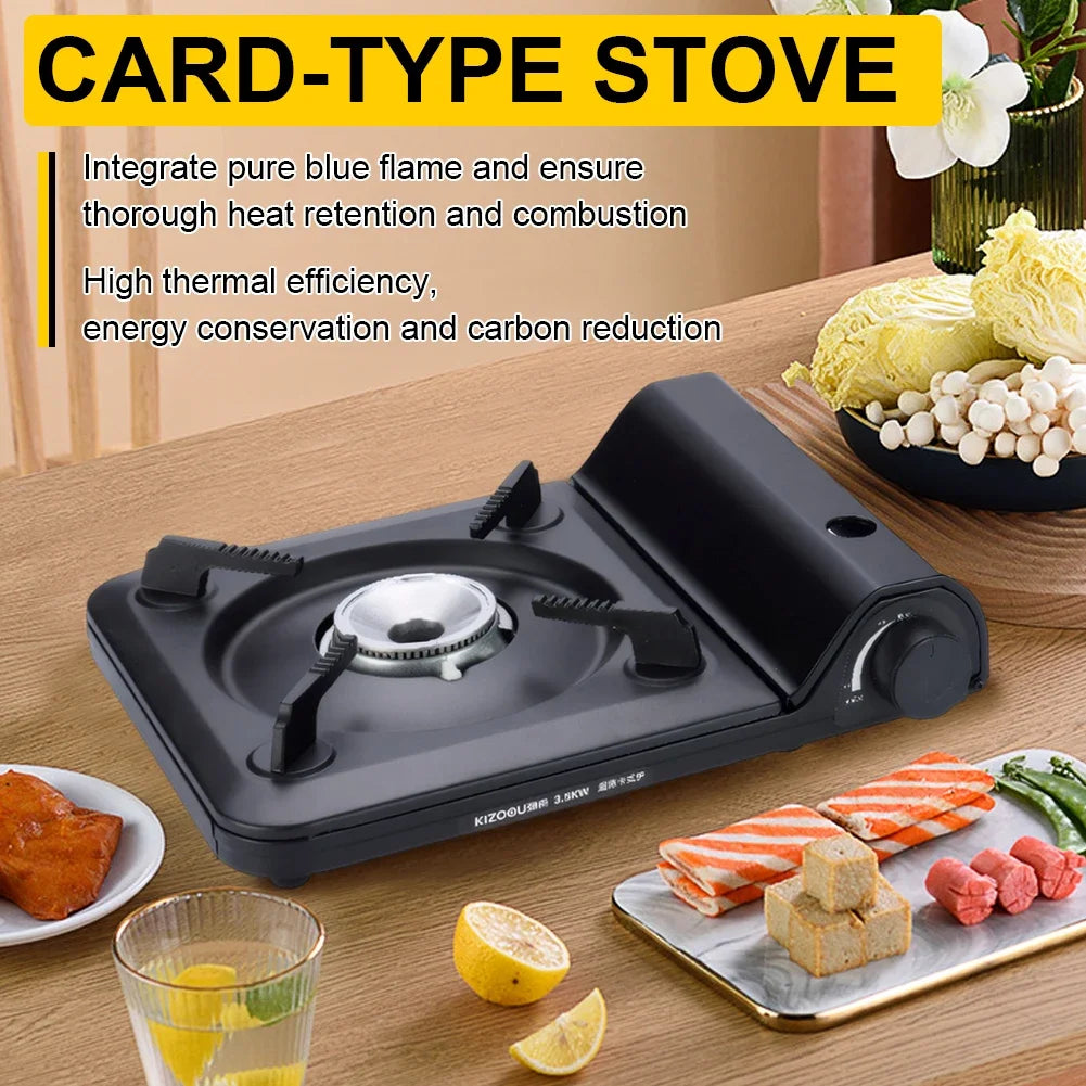Single-Burner Camping Gas Stove Black-3