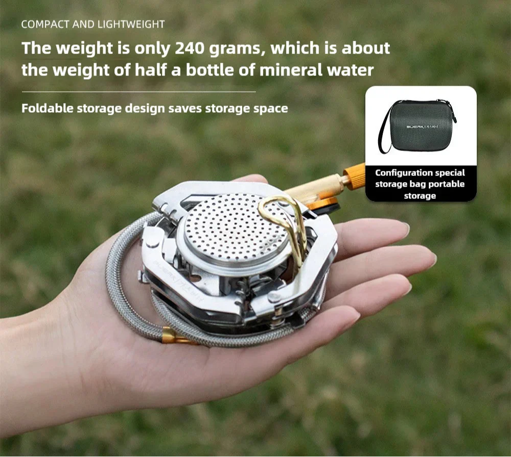 4800W Windproof Pocket Stove Silver-2