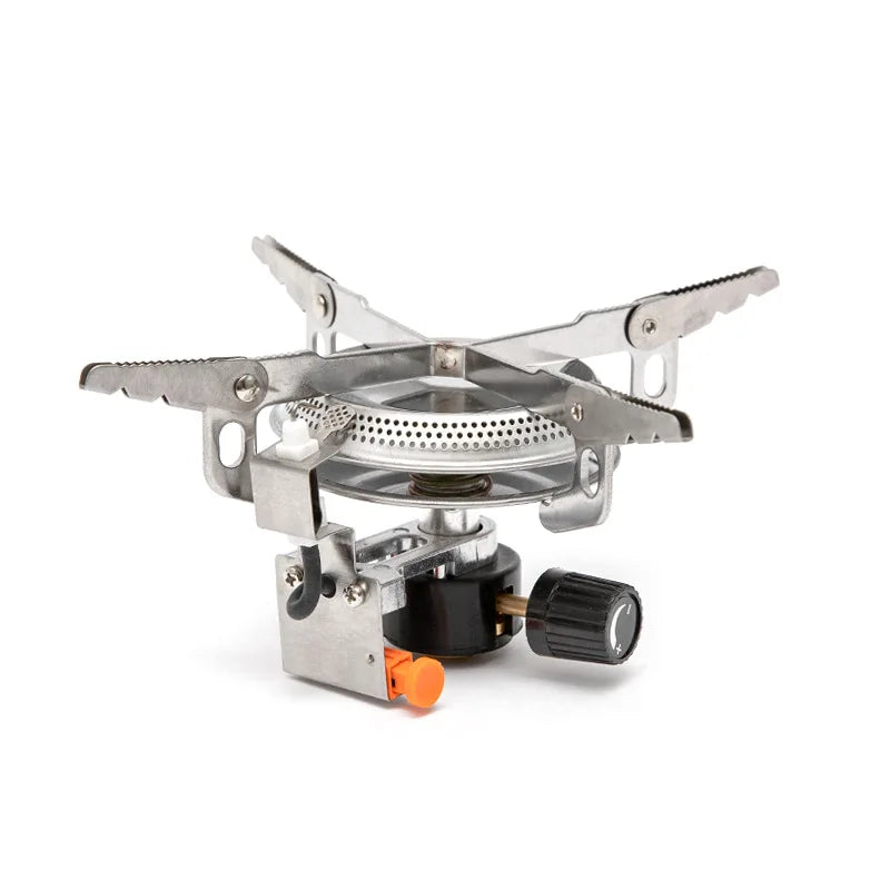 Ultralight Camping Gas Stove Head Silver-0
