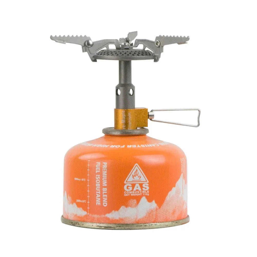 Mini Titanium Camping Stove Silver-3