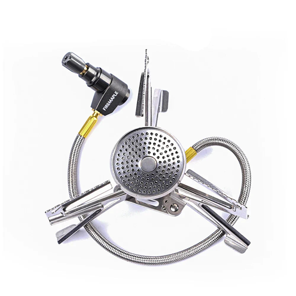 2900W Pressure Regulator Camping Stove Silver-0