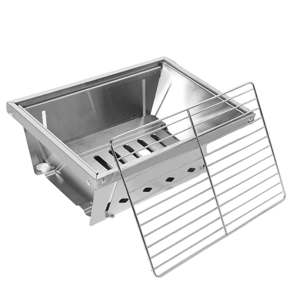 IGT Camping Folding Barbecue Stove Silver-0